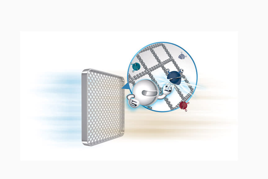 Φρεσκάρει και καθαρίζει τον αέρα