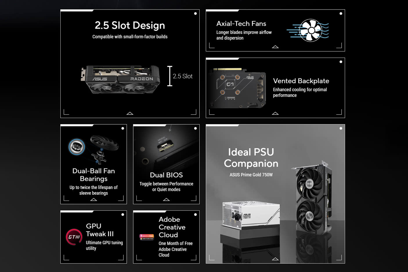 ASUS Dual Radeon™ RX 9060 XT 8G GDDR6