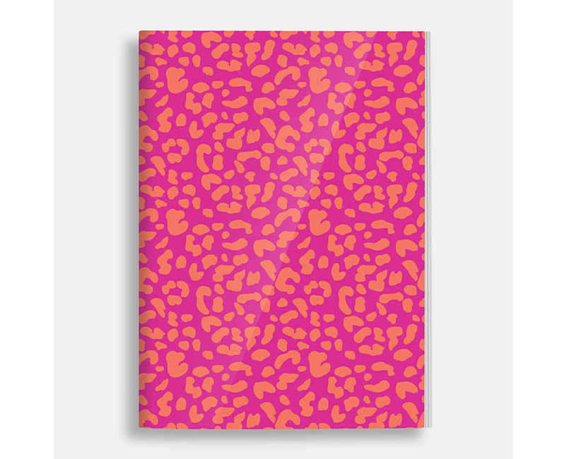 ΤΕΤΡΑΔΙΟ ΡΙΓΕ 17x25 PINK LEOPARD 40Φ.