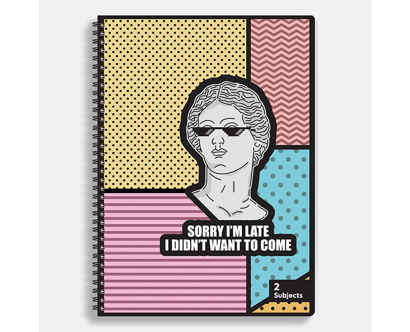 ΕΤΡΑΔIO ΣΠΙΡΑΛ A4/2Θ MEME 70Φ SENTIO