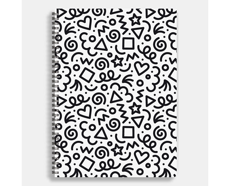 ΤΕΤΡΑΔΙΟ ΣΠΙΡΑΛ A4 DOODLE 80Φ SENTIO