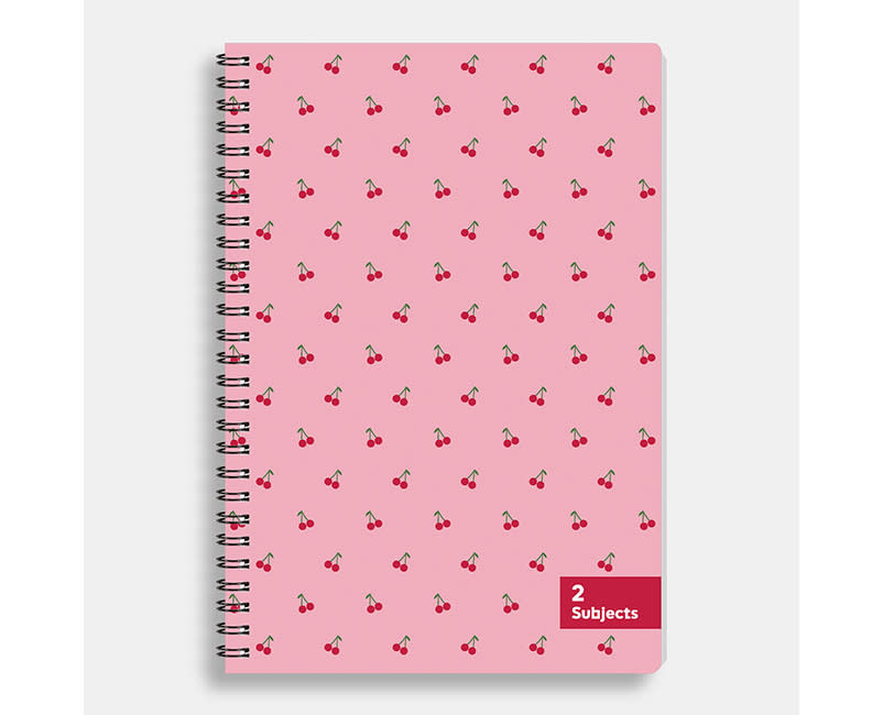 ΤΕΤΡΑΔIO ΣΠΙΡΑΛ A4/2Θ CHERRIES 70Φ SENTI