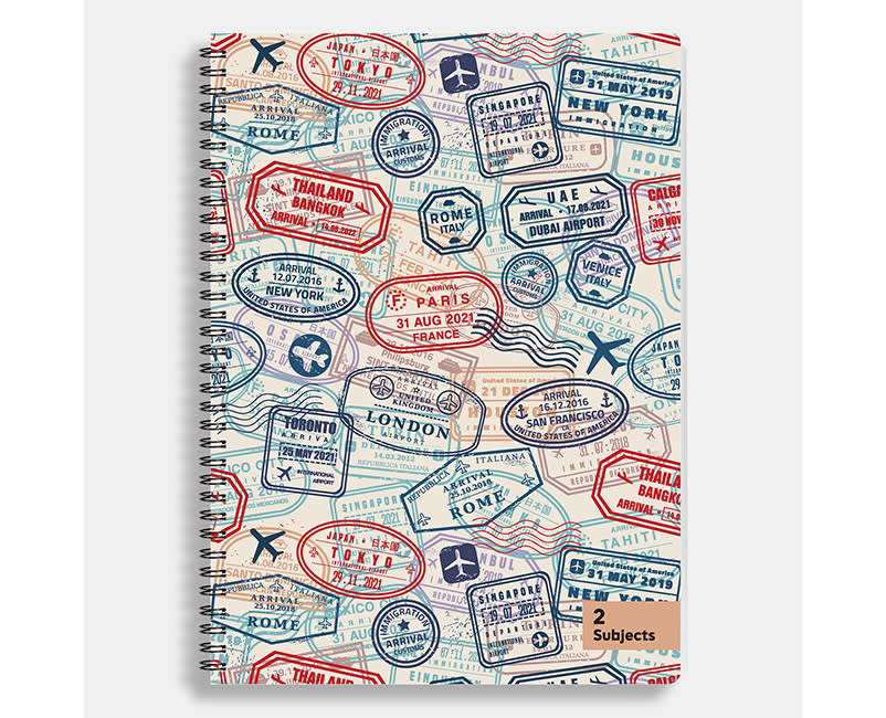 ΤΕΤΡΑΔIO ΣΠΙΡΑΛ A4/2Θ WORLD 70Φ SENTIO