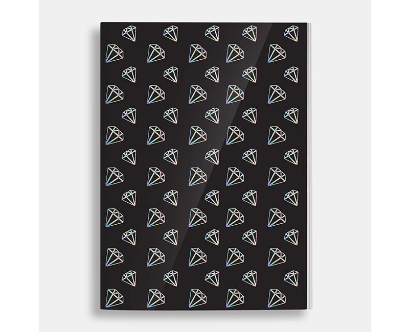 ΤΕΤΡΑΔΙΟ ΡΙΓΕ 17x25 DIAMONDS 40Φ.