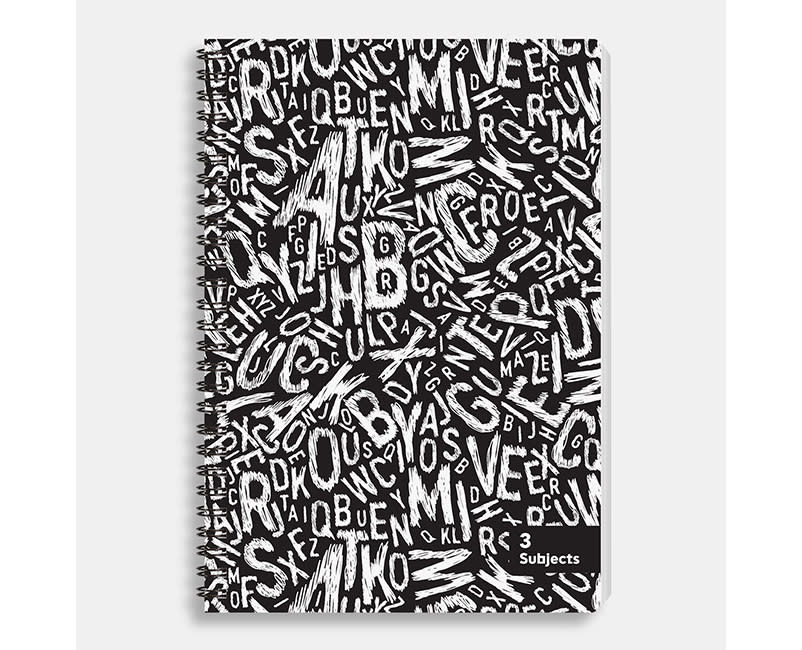 ΤΕΤΡΑ ΣΠΙΡ. 17x25/3Θ LETTERS 105Φ SENTIO