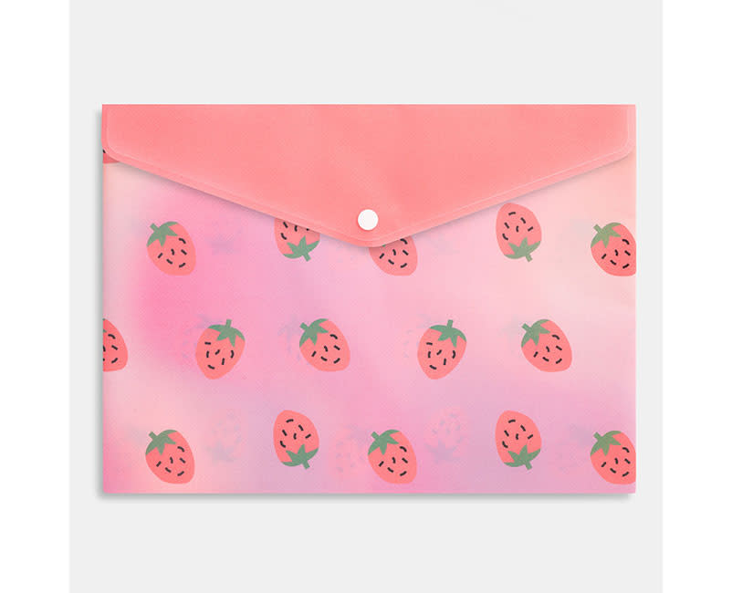 ΦΑΚΕΛΟΣ ΜΕ ΚΟΥΜΠΙ Α4 STRAWBERRIES