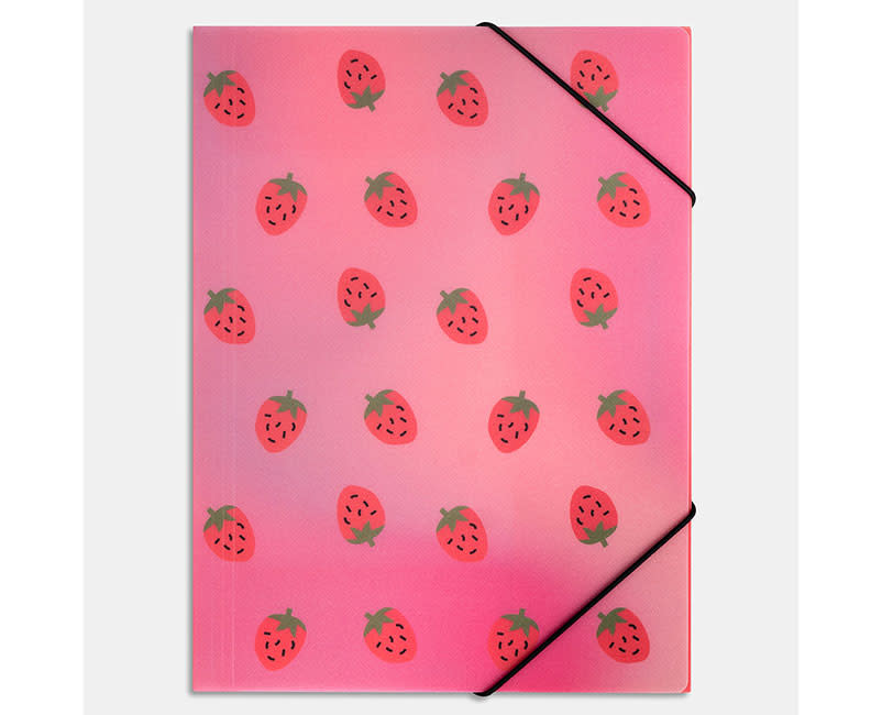 ΦΑΚΕΛΟΣ ΜΕ ΛΑΣΤΙΧΟ Α4 STRAWBERRIES