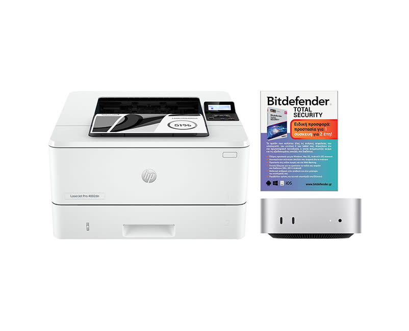 Mac Mini 256GB + Bitfender + HP 4002DN