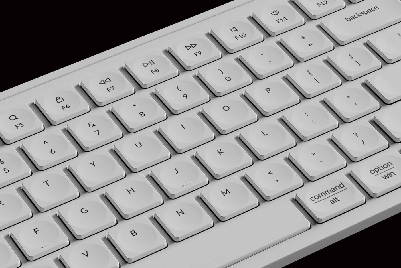 Concave Keycaps for Precision