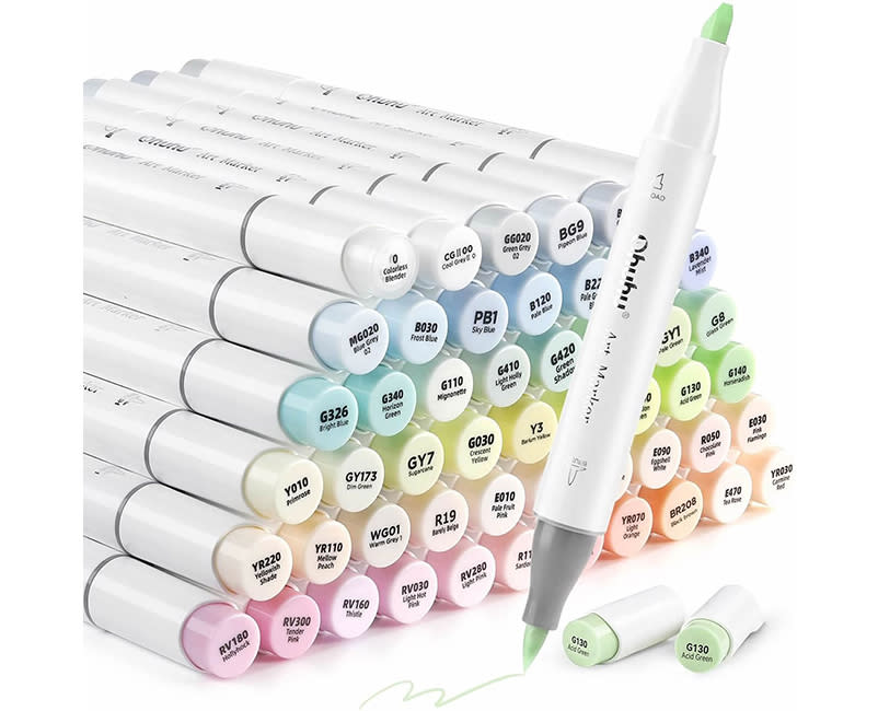 ΜΑΡΚ. ΖΩΓΡΑΦΙΚΗΣ HONOLULU PASTEL 48ΤΕΜ