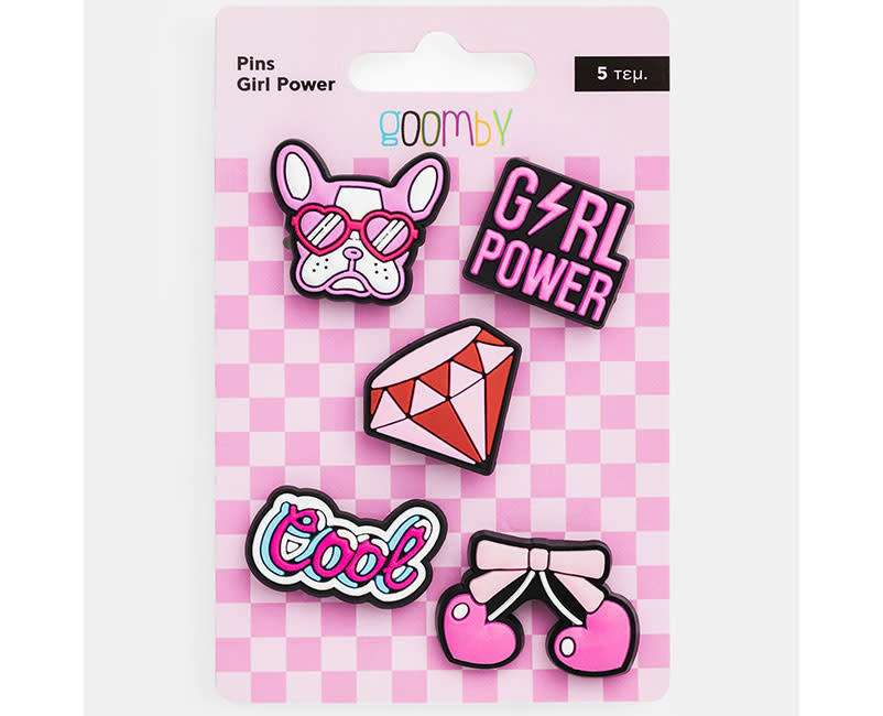 PINS GIRL POWER 5 ΤΕΜ GOOMBY