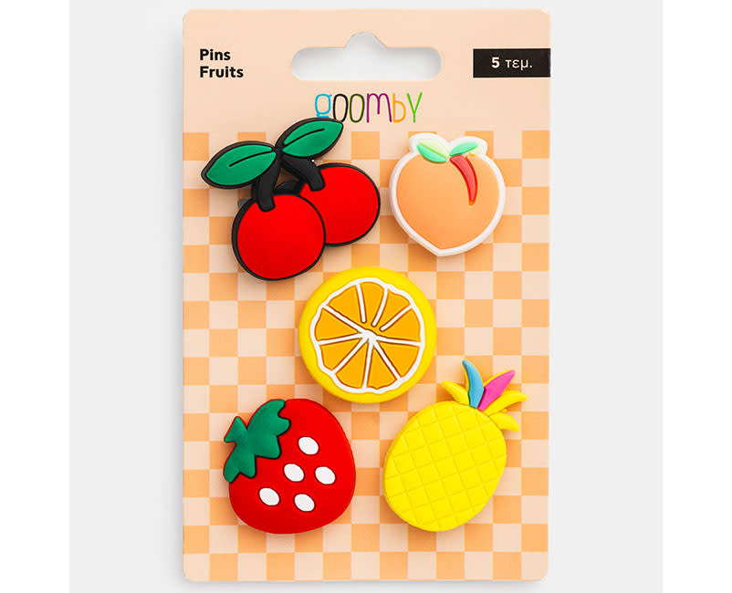 PINS FRUITS 5 ΤΕΜ GOOMBY