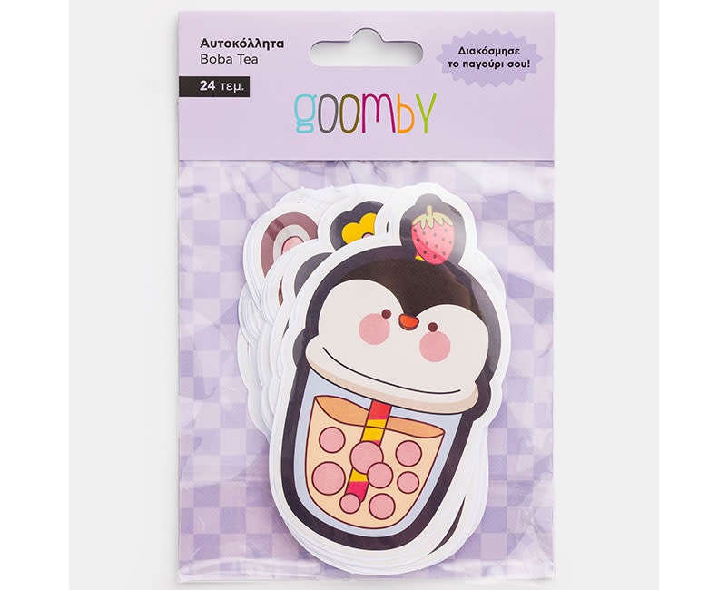 VINYL STICKERS BOBA TEA 24TEM GOOMBY