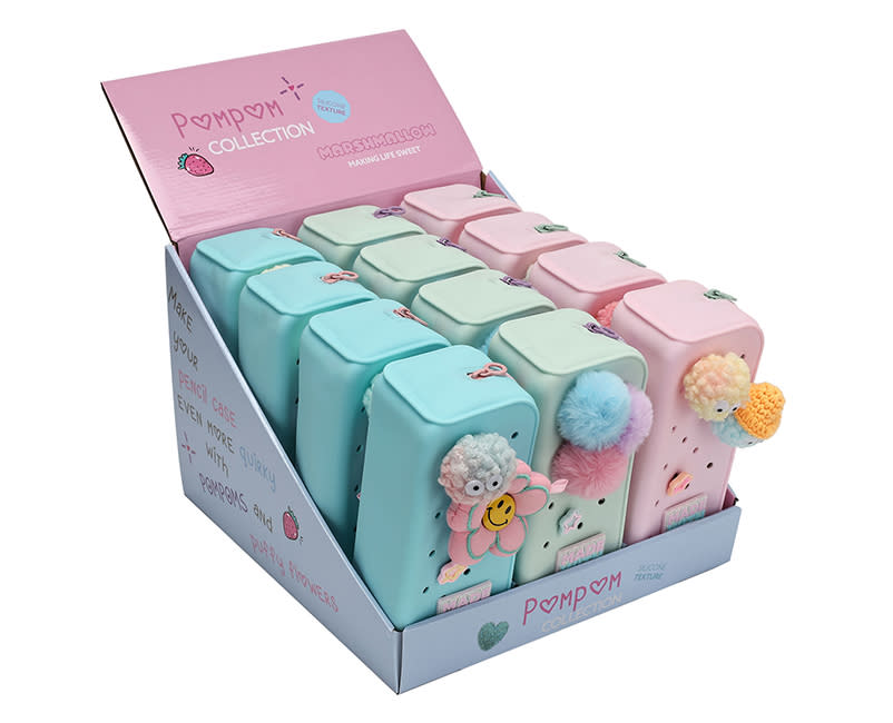 ΚΑΣΕΤΙΝΑ ROUND ΣΙΛΙΚΟΝΗΣ POMPOM MARSHMAL