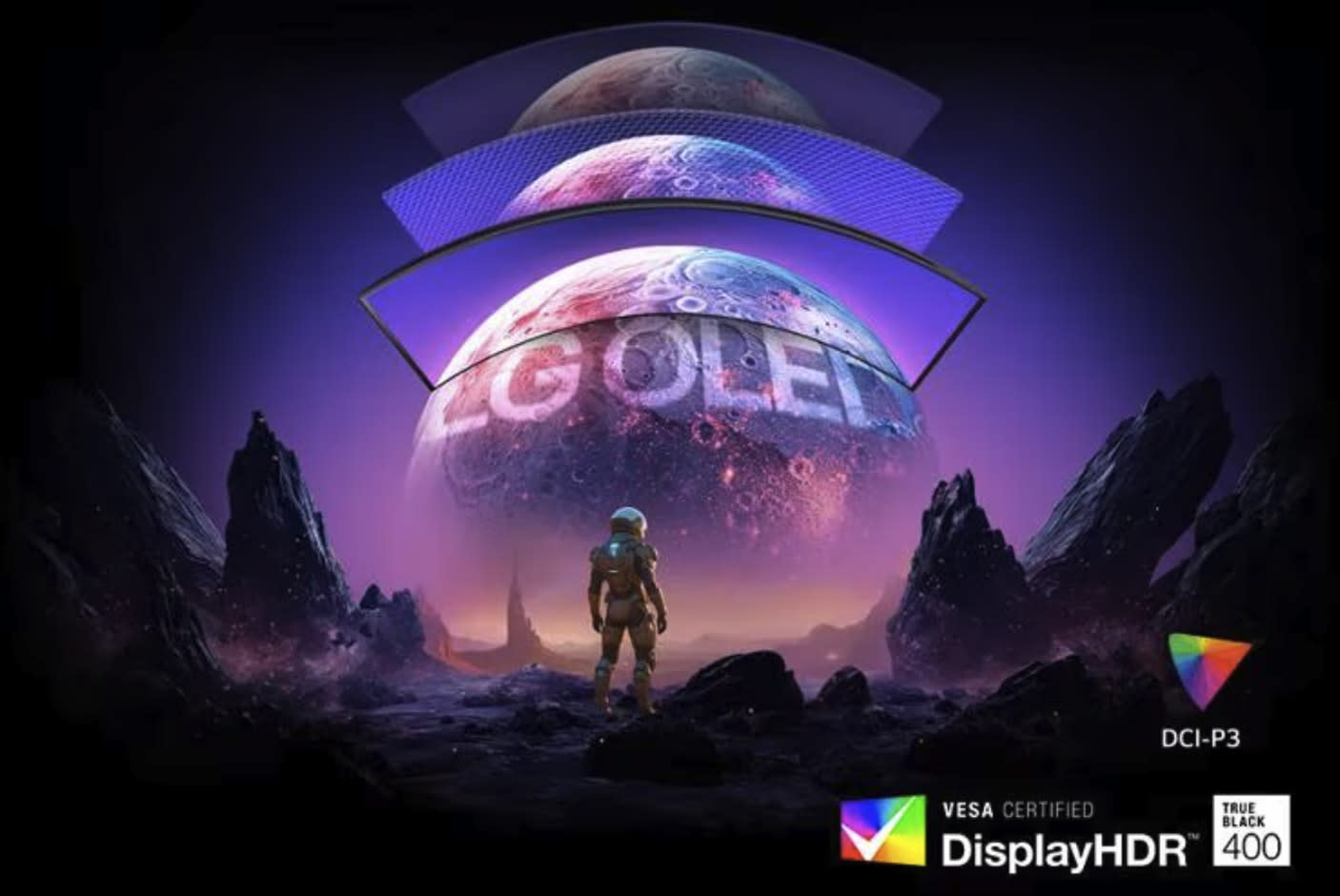 Bright 45" OLED Picture