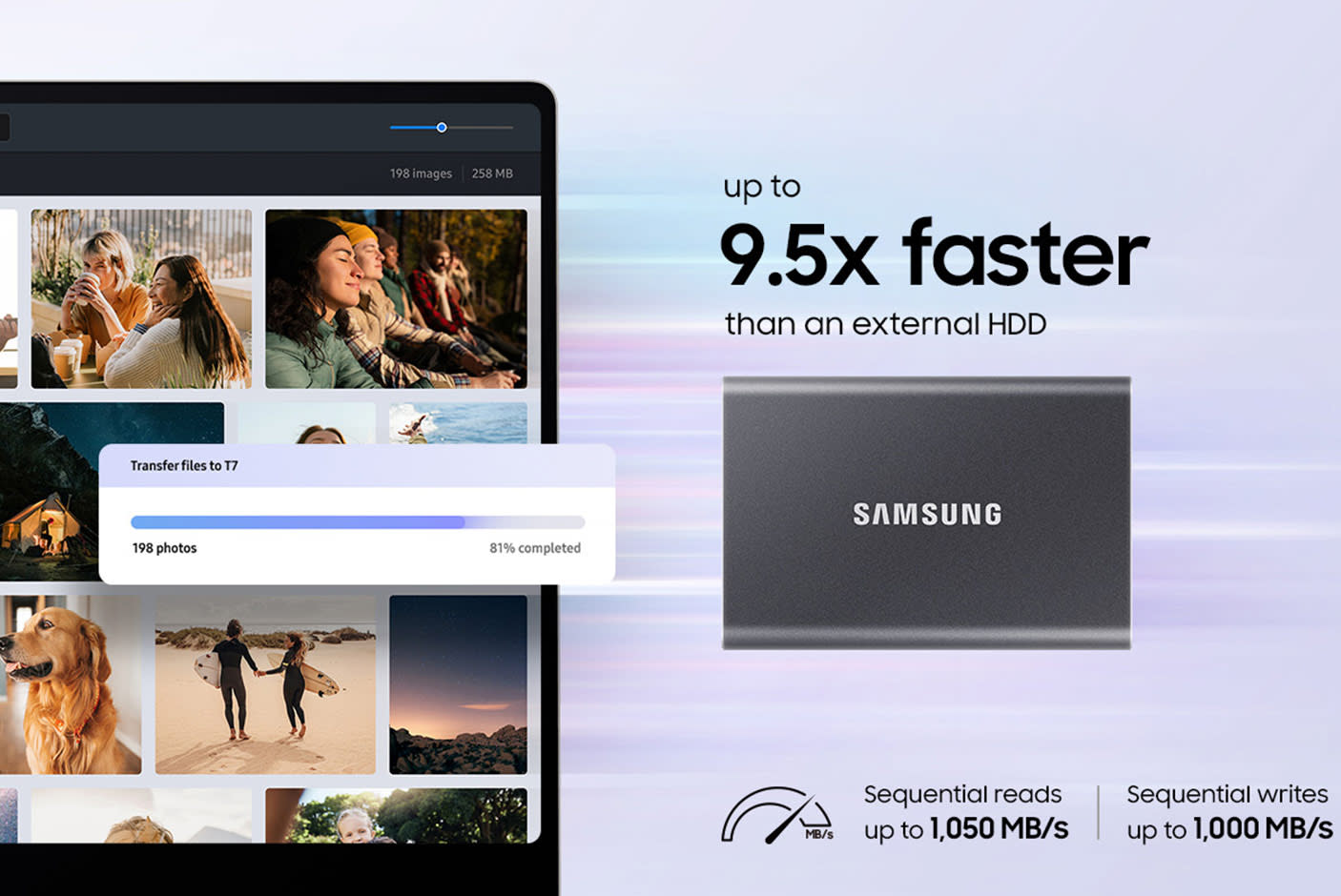 Samsung Portable SSD T7 USB 3.2 Gen 2