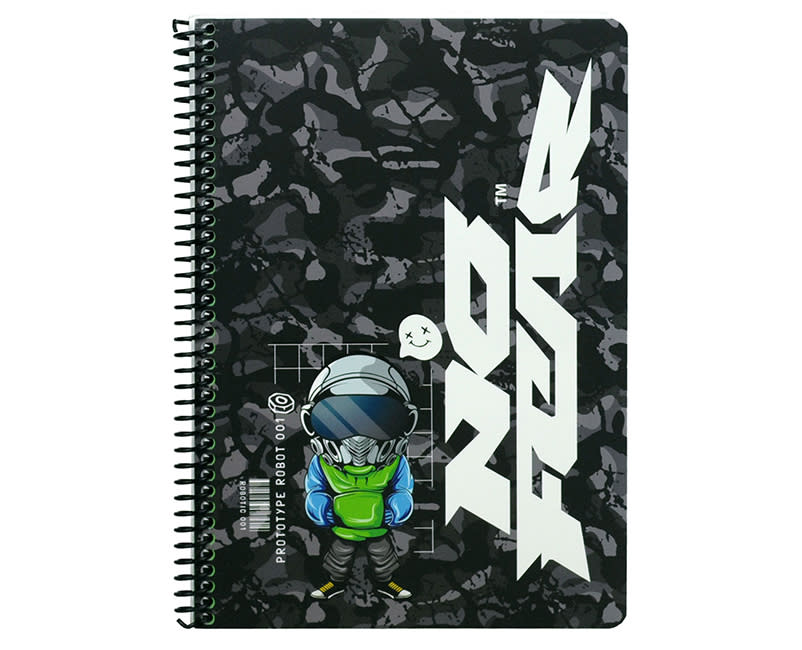 ΤΕΤΡΑΔΙΟ ΣΠΙΡΑΛ 17Χ25 2Θ NO FEAR ROB-DOO