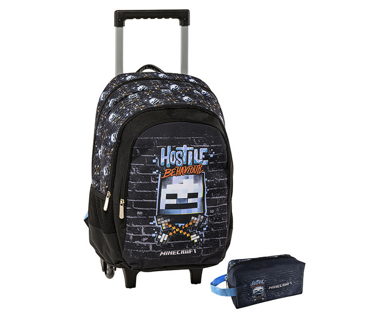 TROLLEY ΣΧΟΛΙΚΟ MINECRAFT WALL+ΔΩΡΟ GRAF