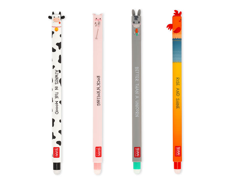 ΣΕΤ ΣΤΥΛΟ GEL ERASABLE 4τμχ FARM SWEET