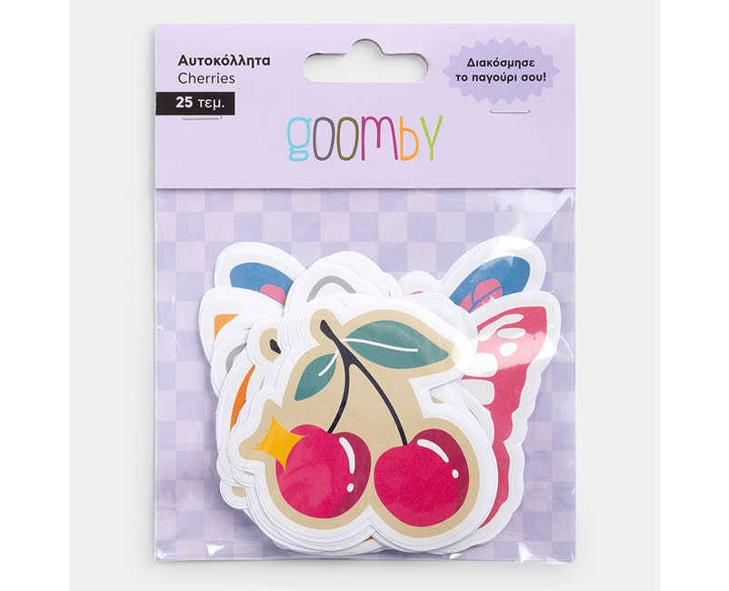 VINYL STICKERS CHERRIES 25TEM GOOMBY