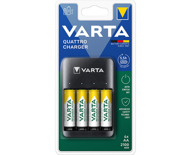 ΦΟΡΤΙΣΤΗΣ ΜΠΑΤΑΡΙΩΝ ΚΑΙ 4AA ΕΠΑΝΑΦ VARTA