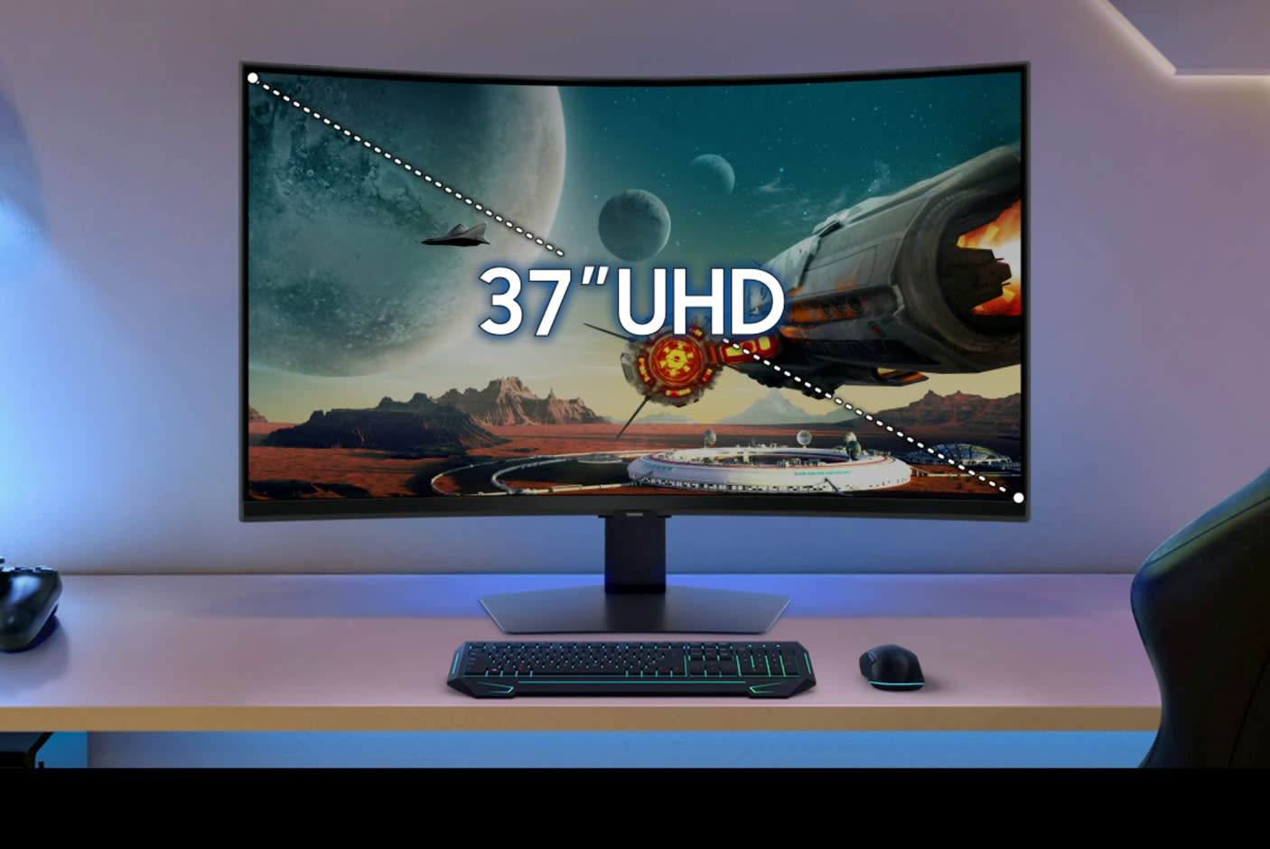 37” Curved UHD