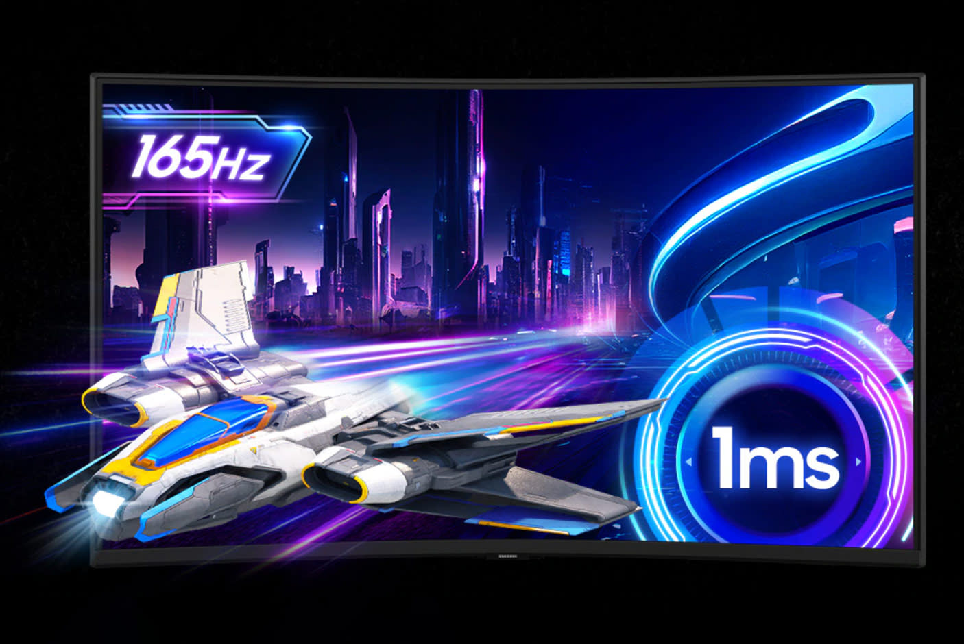165Hz Refresh Rate + 1ms Response Time