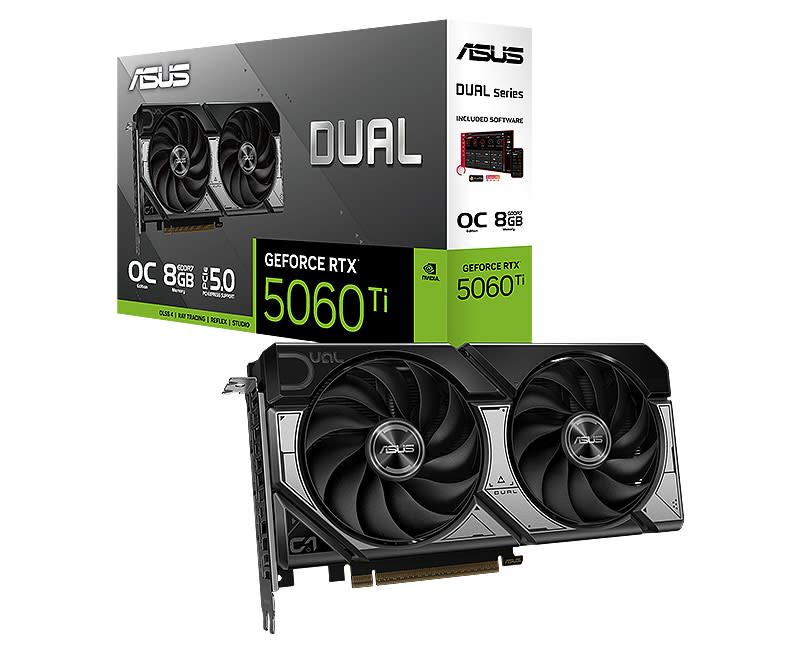 ASUS Dual GeForce RTX™ 5060 Ti 8GB GDDR7 OC Edition