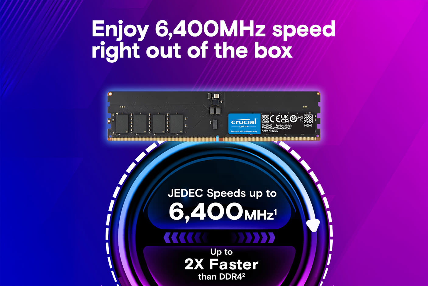 Crucial DDR5 CUDIMM Desktop Memory