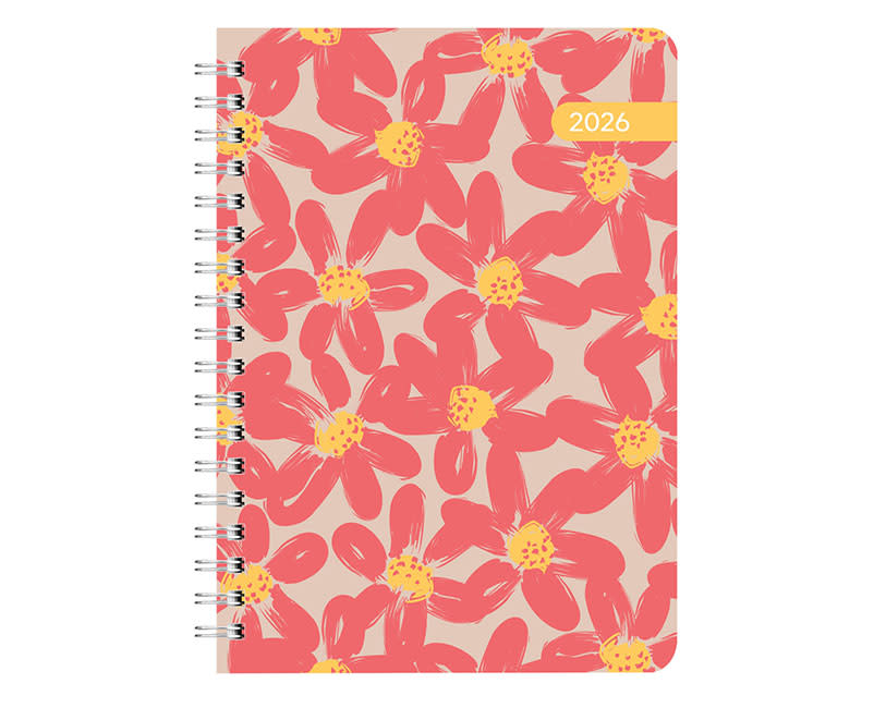 2026 ΗΜΕΡΟΛ. ΗΜΕΡ. ΣΠΙΡΑΛ 17x25 DAISIES