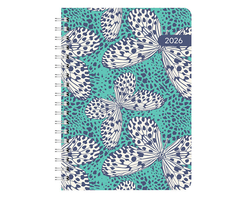 2026 ΗΜΕΡΟΛ ΗΜΕΡ ΣΠΙΡΑΛ 14x21 BUTTERFLY