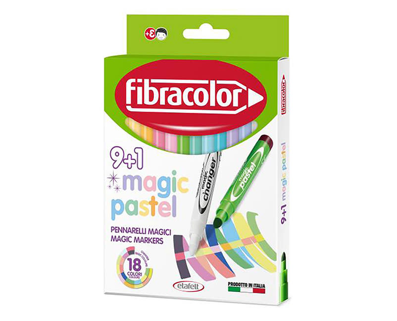 ΜΑΡΚΑΔΟΡΟΙ MAGIC PASTEL 10ΤΕΜ FIBRACOLOR