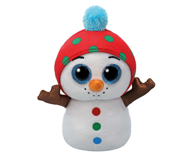 Λούτρινο Beanie Boos Χιονάνθρωπος 15εκ