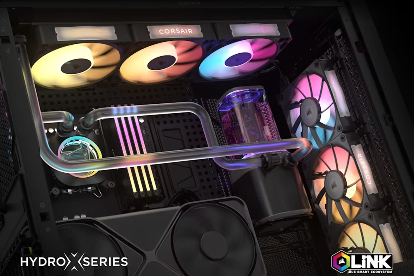 CORSAIR HYDRO X SERIES iCUE LINK XH505i RX 360 RGB Custom Cooling Kit