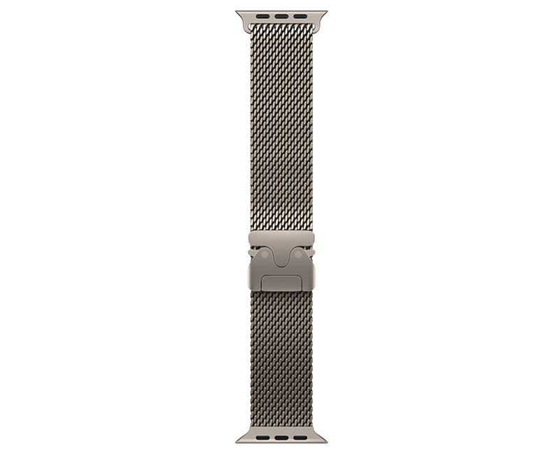 49mm Natural Titanium Milanese Loop – S