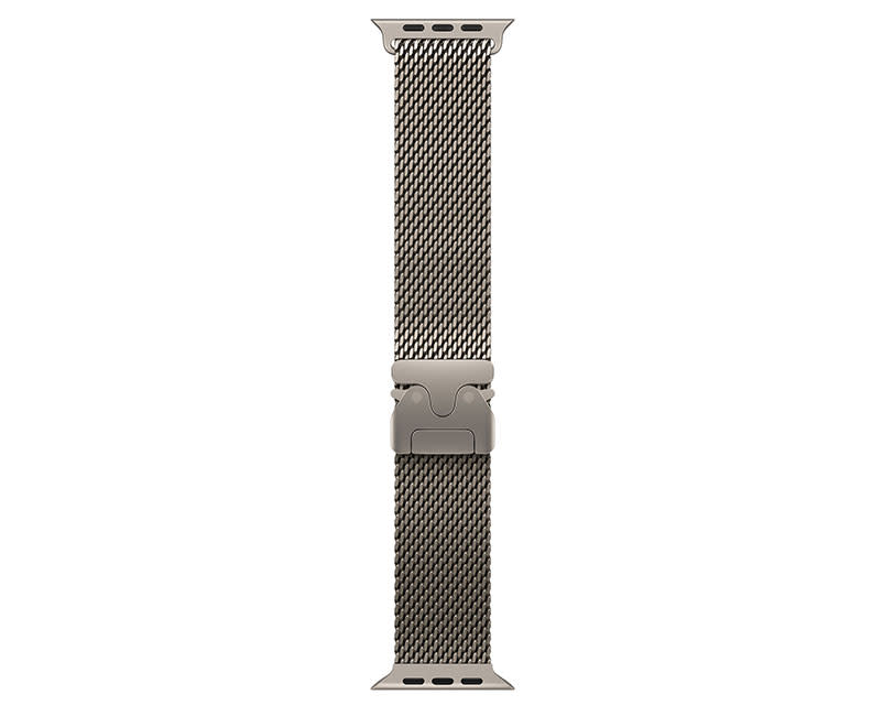 49mm Natural Titanium Milanese Loop – M