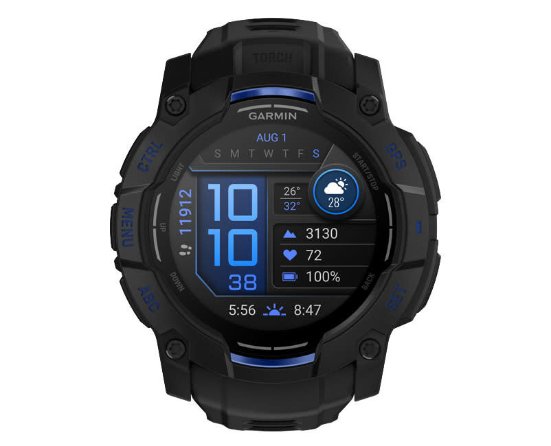 Instinct® 3 AMOLED 50mm Black/Blue LE