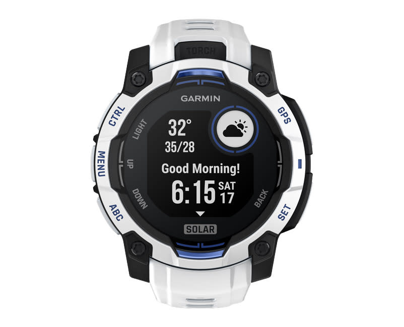 Instinct® 3 AMOLED 50mm Whitestone Blue LE