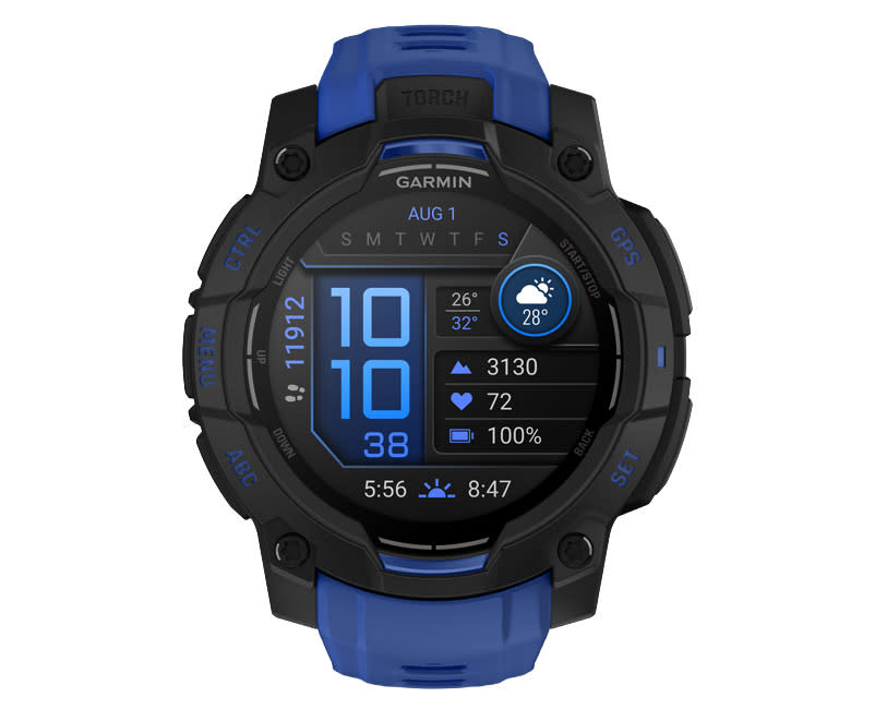 Instinct® 3 AMOLED 45mm Black/Blue LE