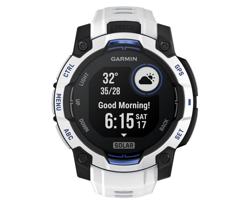 Instinct® 3 AMOLED 45mm Whitestone Blue LE