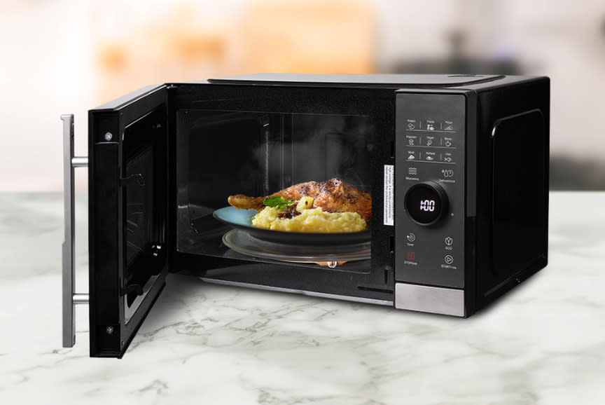 Grill & μικροκύματα για τέλειο και γρήγορο αποτέλεσμα!