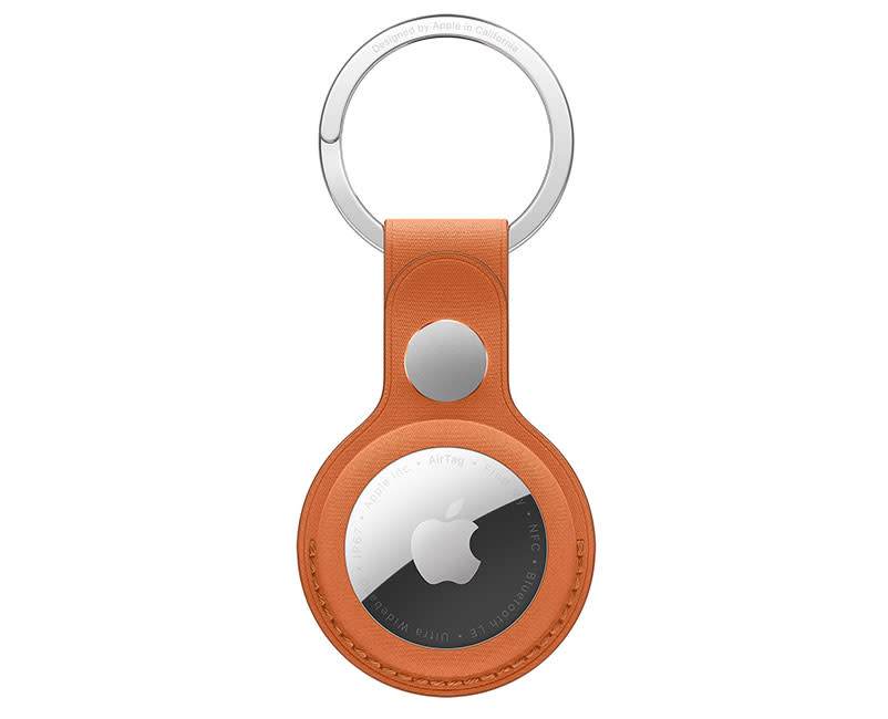 AirTag FineWoven Key Ring Fox Orange