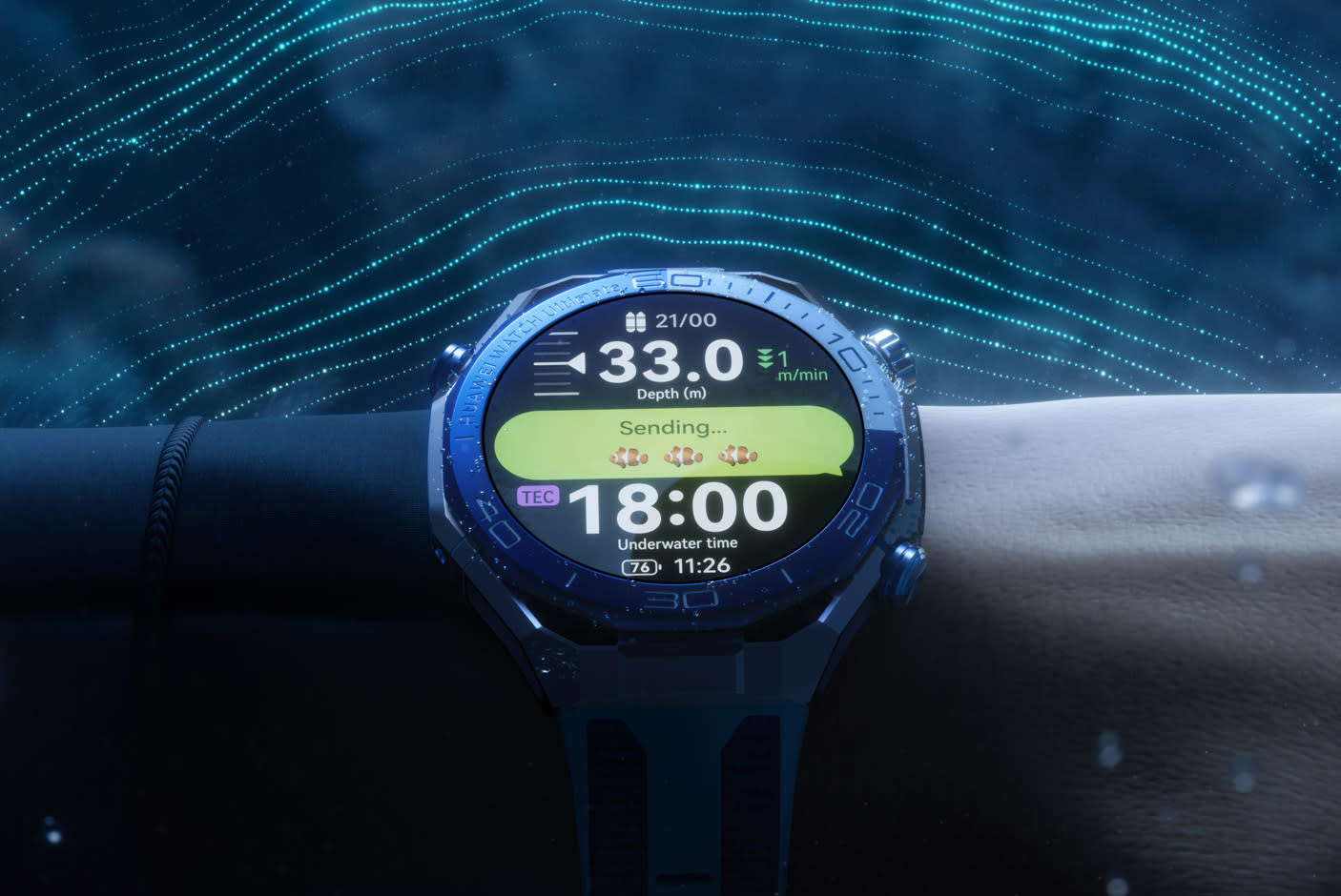 Sonar-based Underwater Communication