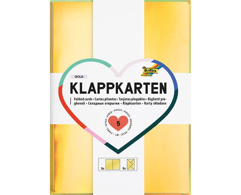ΕΥΧΕΤΗΡΙΕΣ ΚΑΡΤΕΣ GOLD METALLIC 5TEM FOL