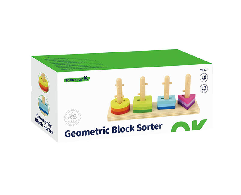 Ξύλινα Γεωμετρικά Σχήματα Στοίβαξης