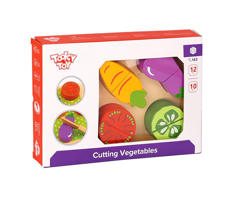 Ξύλινα Σφηνώμ σε Δίσκο Κοπής – Λαχανικά