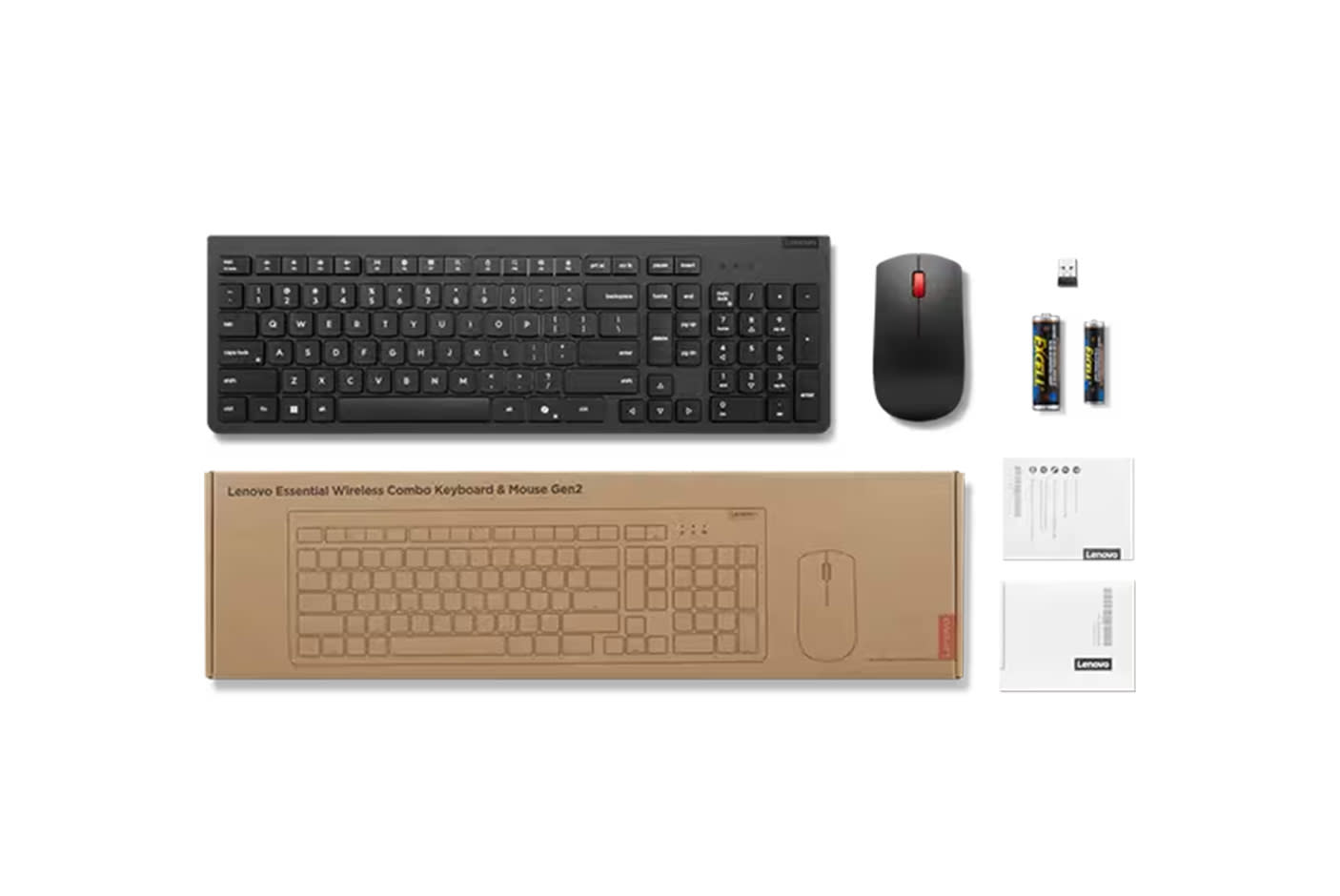 Lenovo Essential Wireless Combo Keyboard & Mouse Gen 2