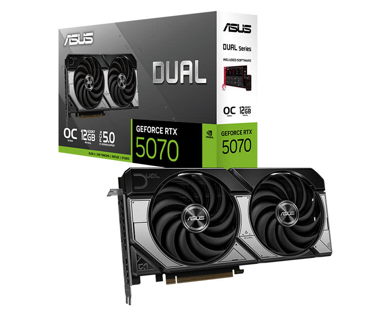 ASUS Dual GeForce RTX™ 5070 12GB GDDR7 OC Edition