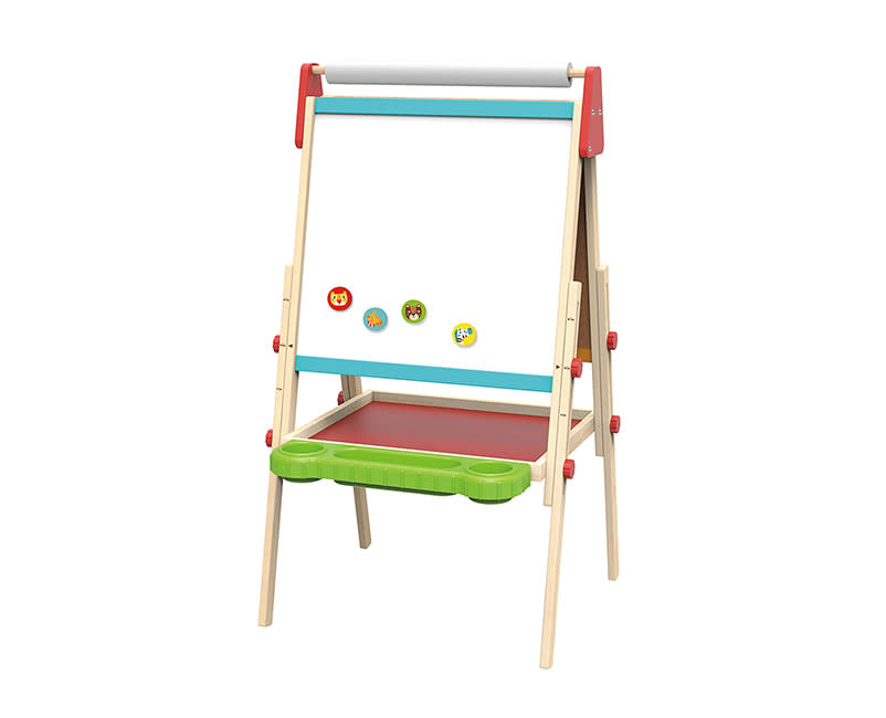 Ξύλινο Καβαλέτο Διπλής Όψης με Αξεσουάρ