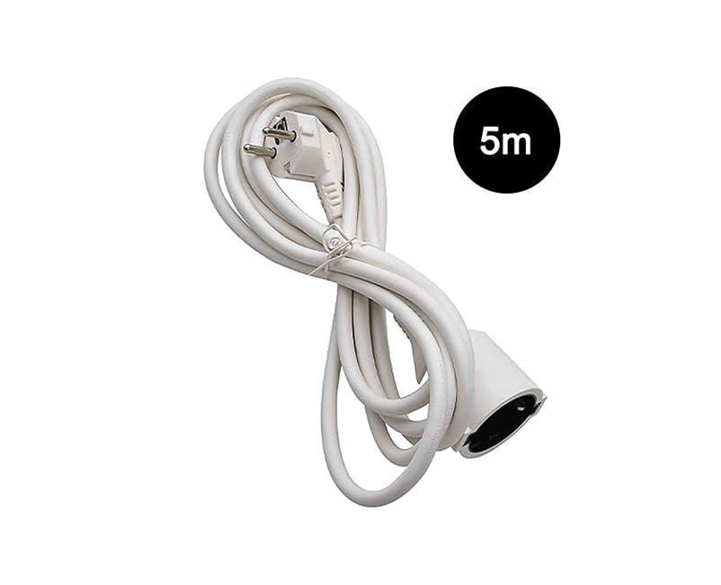 Lamtech Extension Cord with Children Protection 5m White